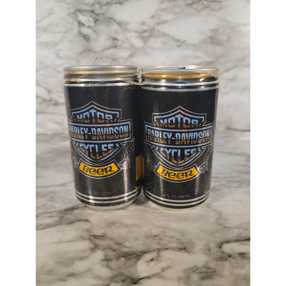 Vintage 1984 Harley Davidson Motorcycles Beer Can Collectible Brewed By Pabst